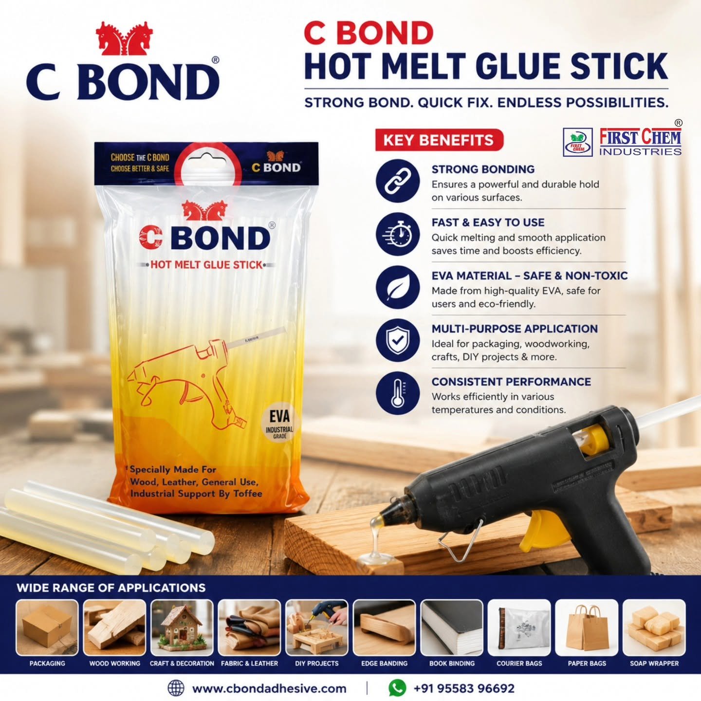 C BOND Hot Melt Glue Stick