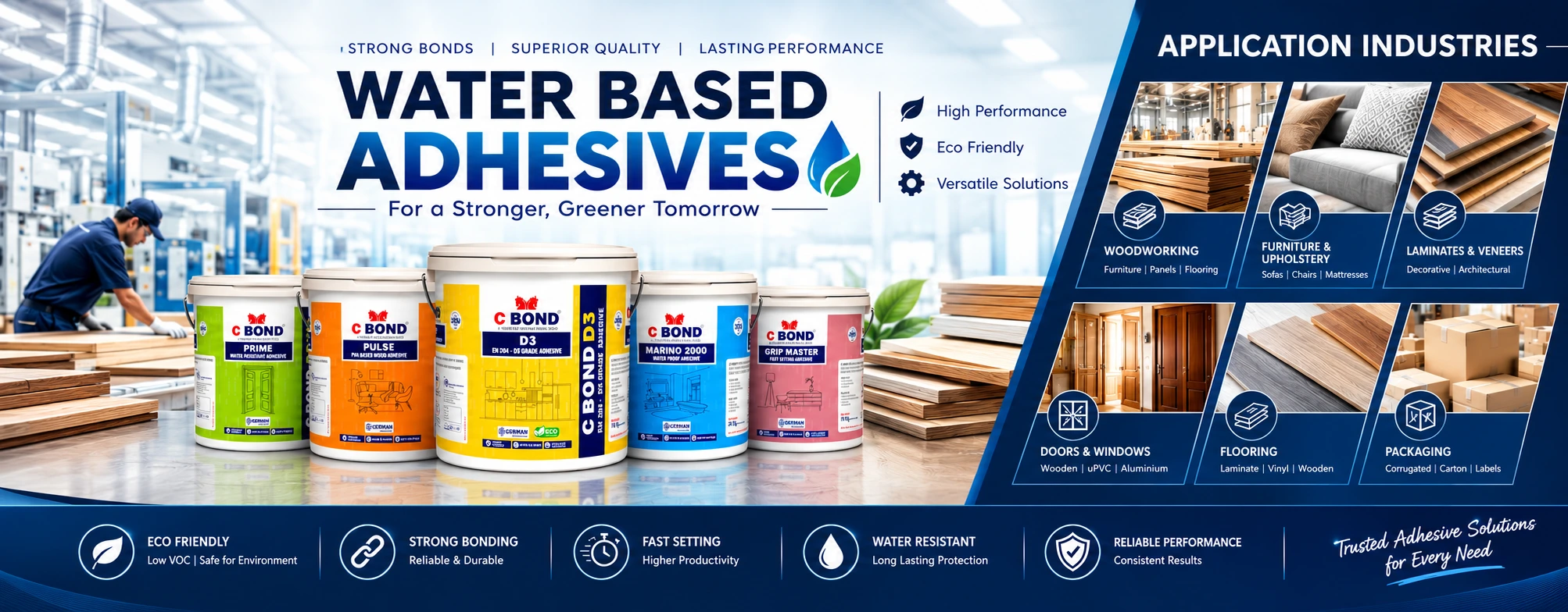 C BOND Water-Based Adhesives